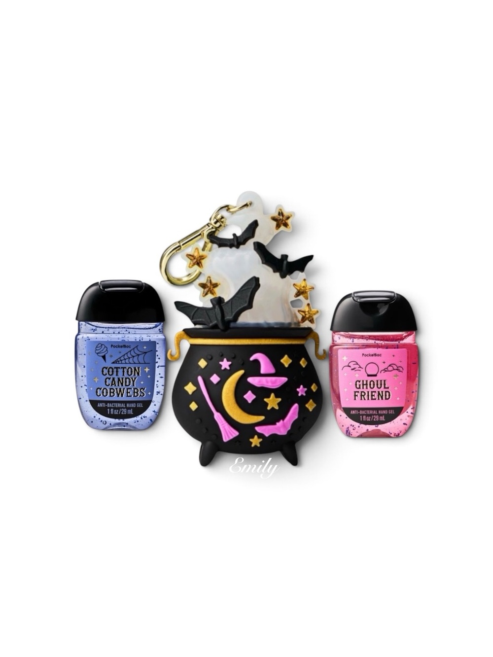 BBW Light-up Cauldron PocketBac Holder Cotton Candy Cobwebs Ghoul Friend 2026